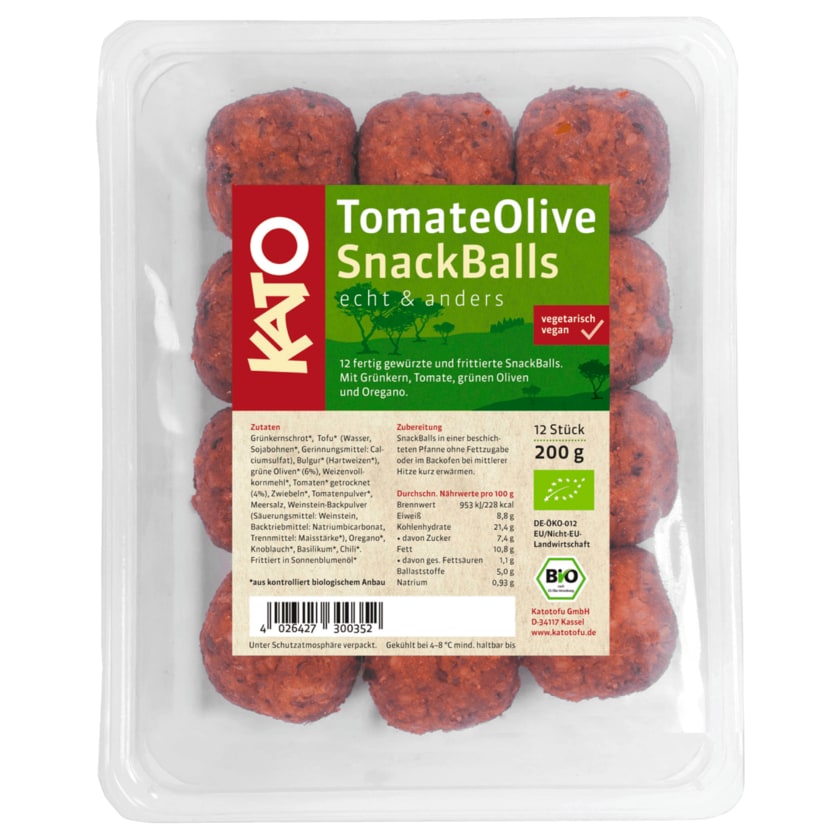 Kato Bio SnackBalls Tomate Olive 200g